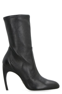 Luxecurve leather ankle boots